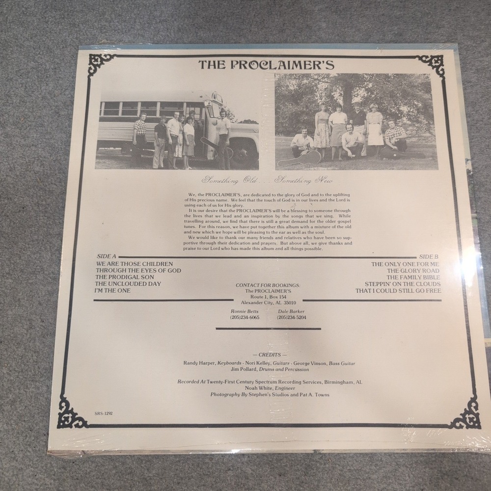 The Proclaimer's Something Old Something New Gospel Vinyl LP SRS-1292 Alabama - Picture 2 of 2